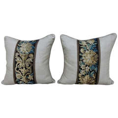 Pair of 18th Century Tapestry Pillows