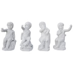 Set of Marble Statues of Putties, "Four Seasons"