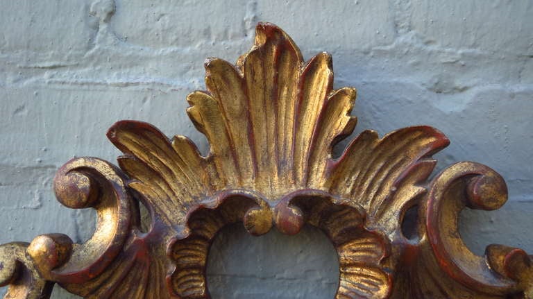 Italian Carved Gold Gilt King Headboard 1