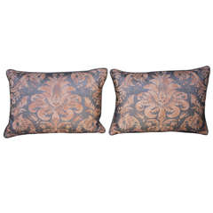 Vintage Pair of  Italian Fortuny Pillows