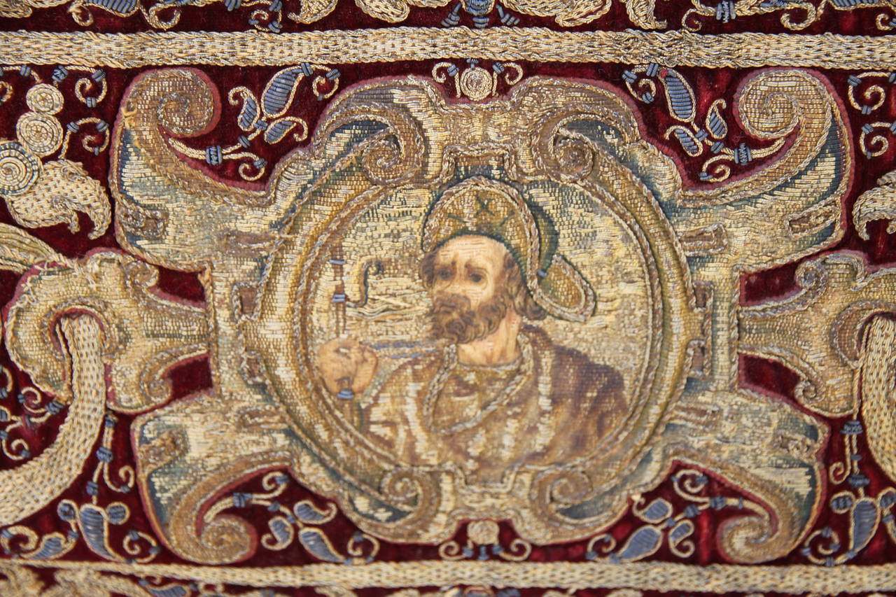 17th Century Italian Embroidered Textile 1