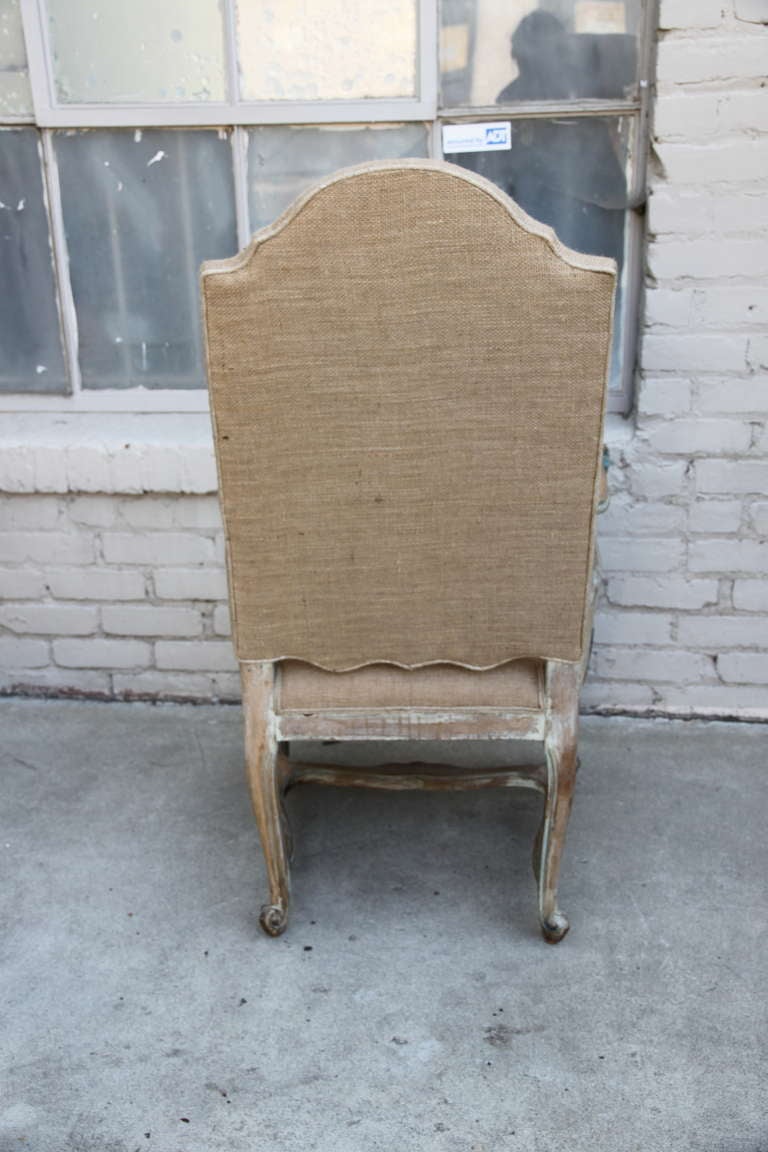 (8) French Painted & Bulap Dining Chairs 3