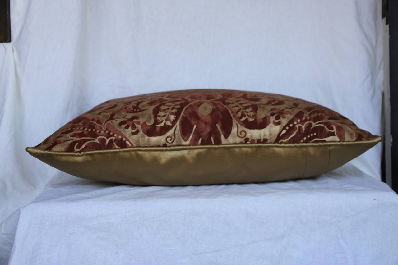 Italian Pair of Caravaggio Fortuny Pillows