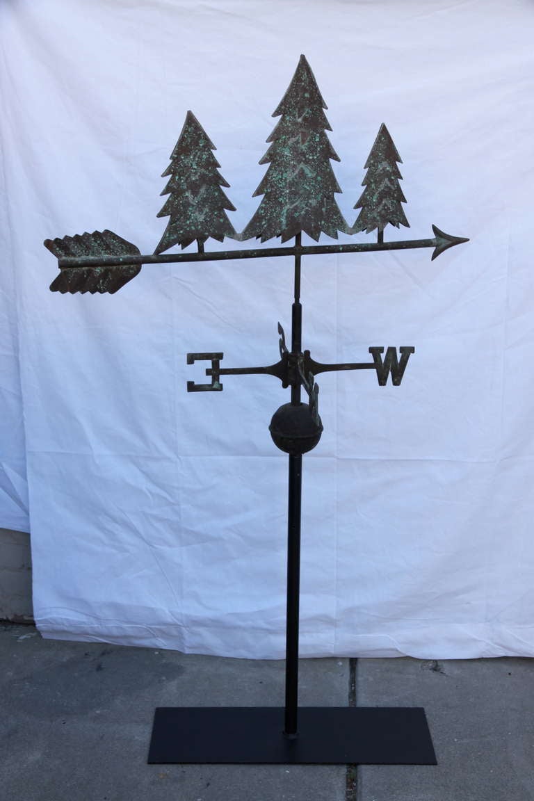 Folk Art Pine Tree Weathervane