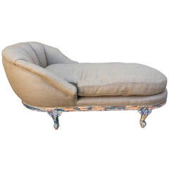 19th Century French Painted Chaise