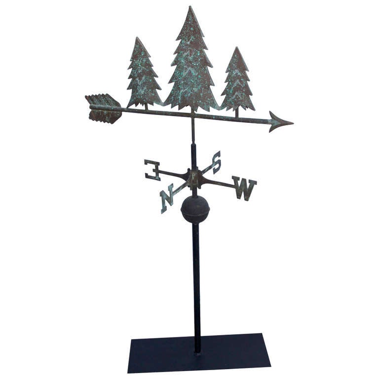 Three Tree Weathervane Pine Tree Weathervane at 1stDibs