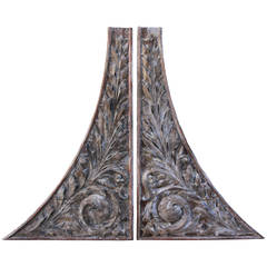 Pair of 19th Century Italian Painted Architectural Fragments 5