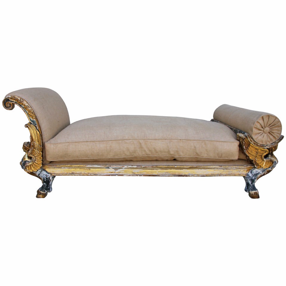 19th Century Egyptian Revival Chaise at 1stDibs egyptian chaise