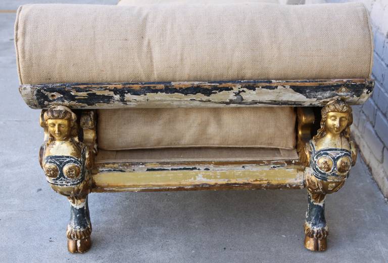 19th Century Egyptian Revival Chaise at 1stdibs