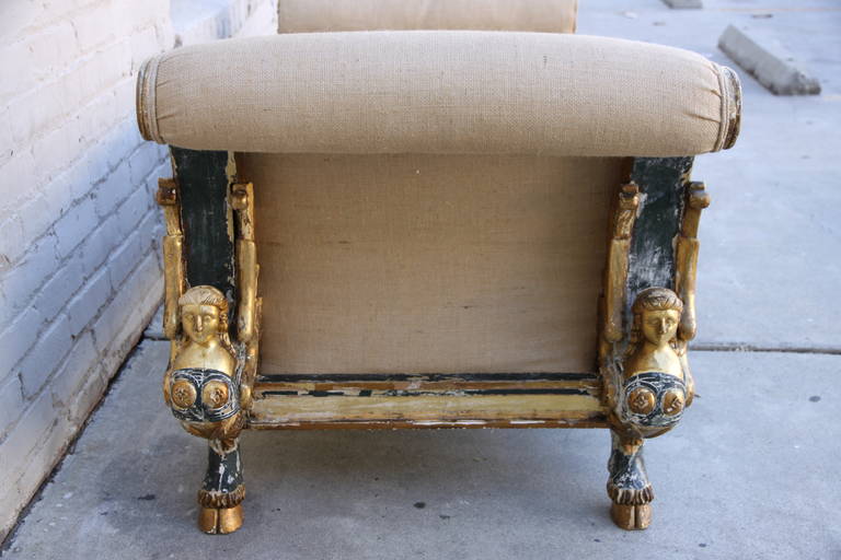 19th Century Egyptian Revival Chaise at 1stdibs