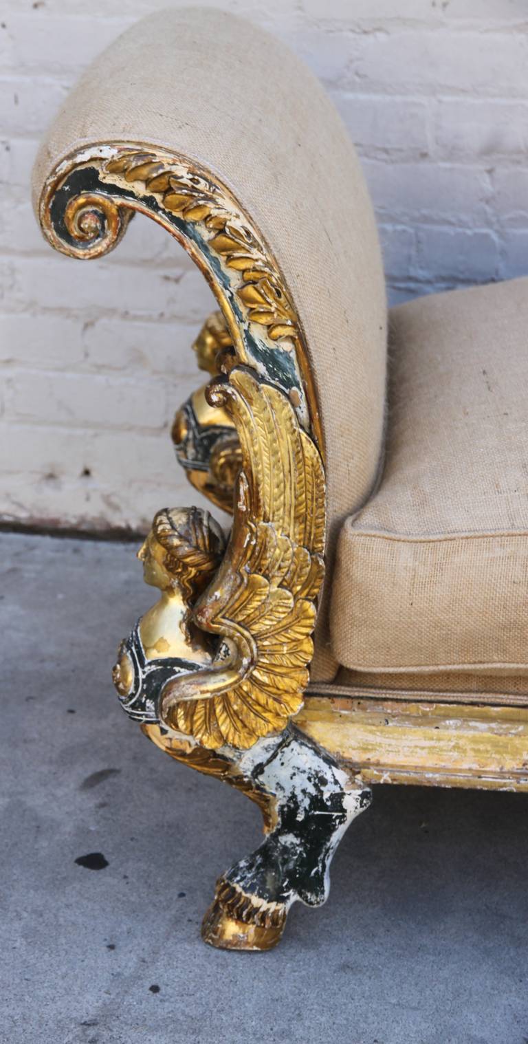 19th Century Egyptian Revival Chaise at 1stdibs