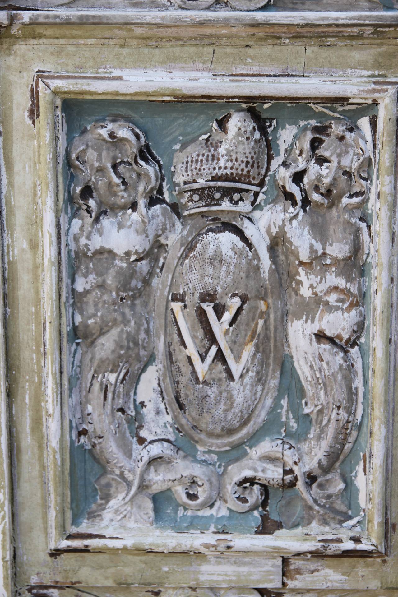 Set of Ten 19th Century Painted Carved Italian Dining Chairs