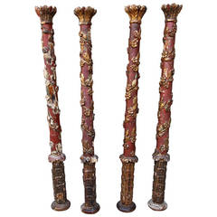 18th Century Italian Baroque Style Columns