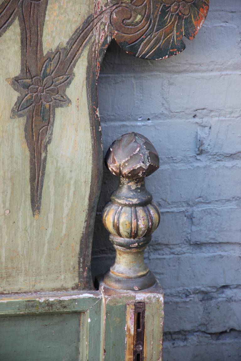 Pair of Italian Painted Headboards at 1stdibs