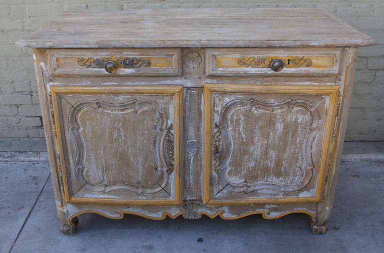19th C. French Painted Buffet