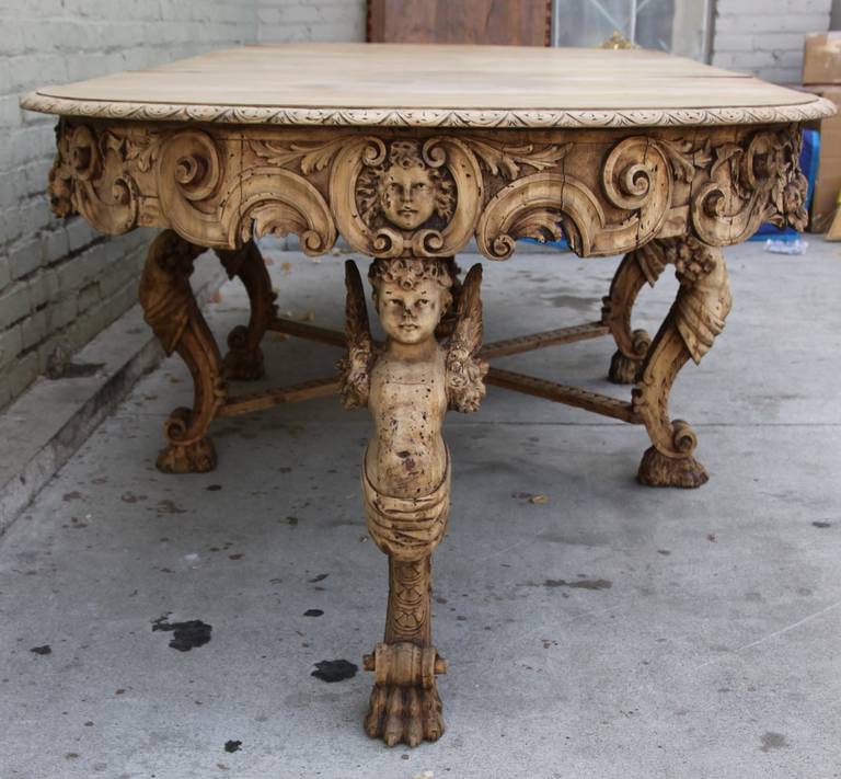 19th Century Italian Baroque Style Dining Table at 1stDibs