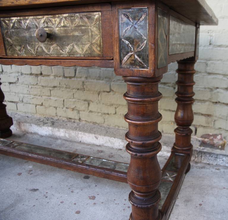 19th Century Spanish Table with Antique Mirror 4