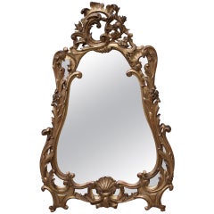 Italienischer Rokoko-Stil Giltwood Spiegel
