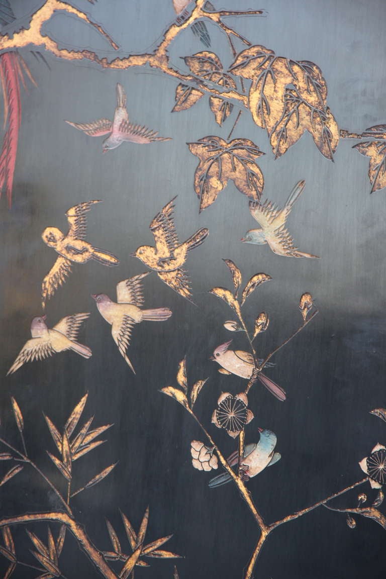 8 Panel Chinese Painted Screen 1