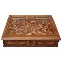 Inlaid Marquetry Lap Top Desk/Box
