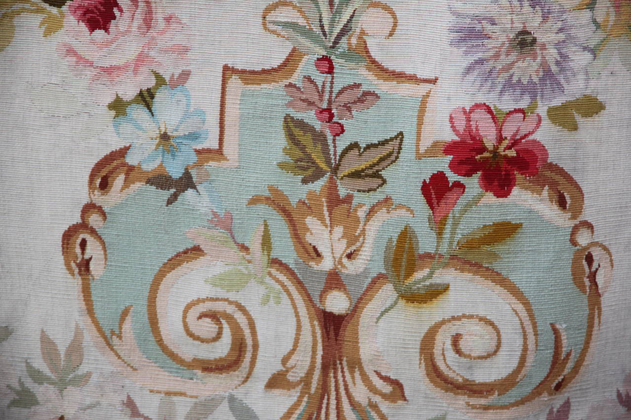 Pair of 19th Century Floral Aubusson Panels 2
