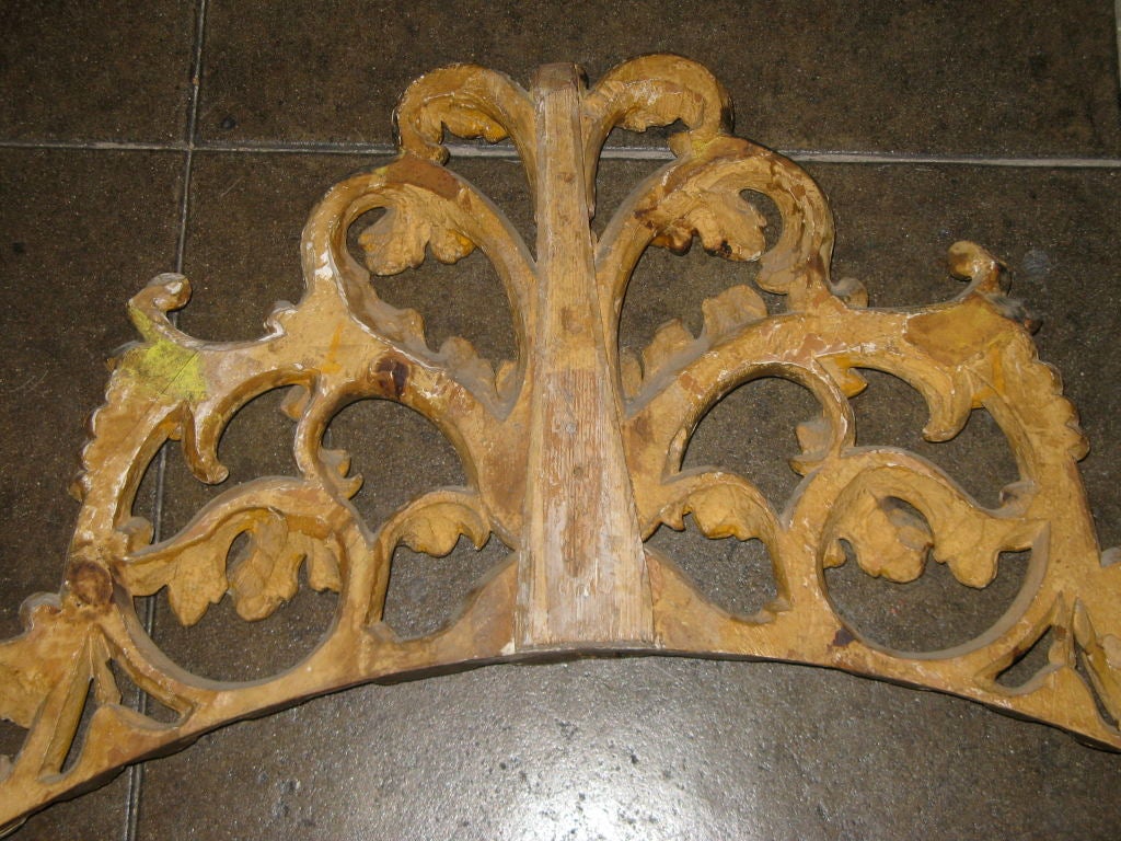 19th Century Italian Gilt Wood Carving 5