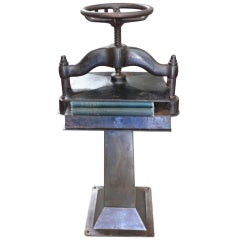 Large Old Book Press on Stand