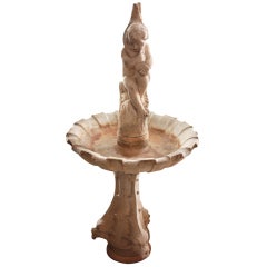 Antique Carved Marble Fountain