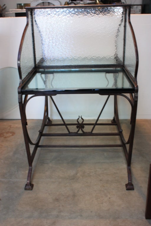Double Sided Wrought Iron  Partners Desk