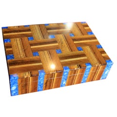 Fantastic Tiger Eye and Lapis Italian Box