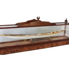 Victorian Cased Grand Tour Nile ? Boat Model