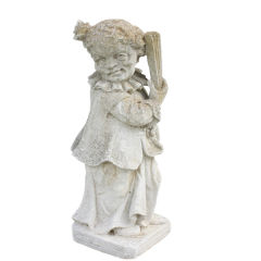 "Grotesque" but very charming, carved stone figure