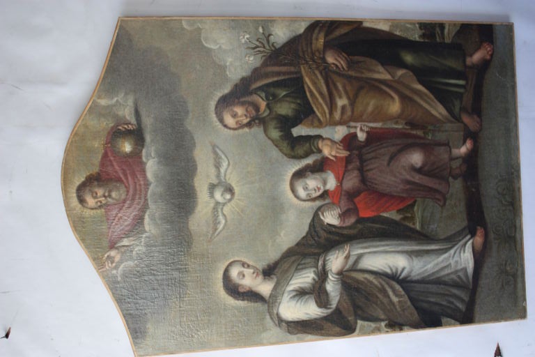 Large Spanish Colonial Painting