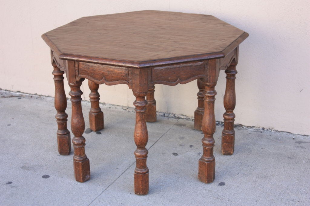 20th Century Hand Hewn Spanish Style Occasional Table