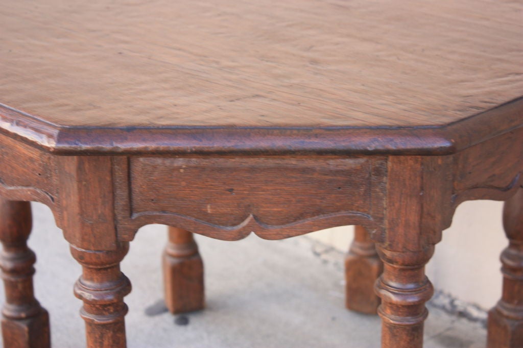 Walnut Hand Hewn Spanish Style Occasional Table