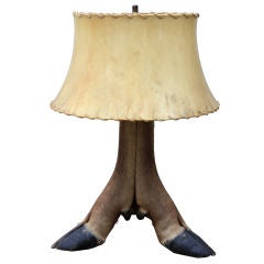 Rare 3 Legged Table Lamp