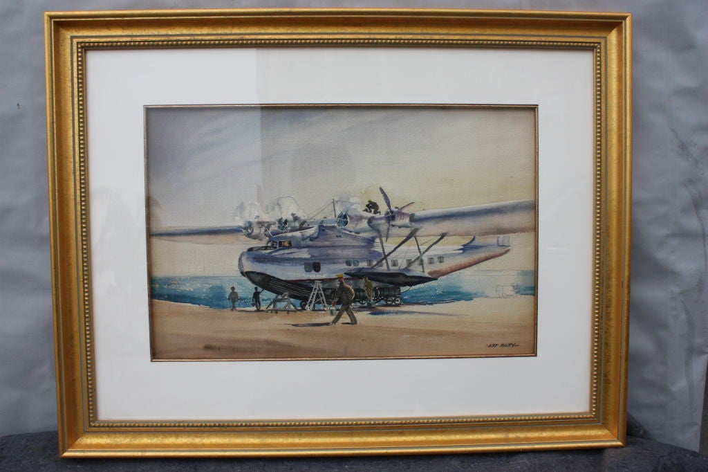 Art Riley China Clipper watercolor