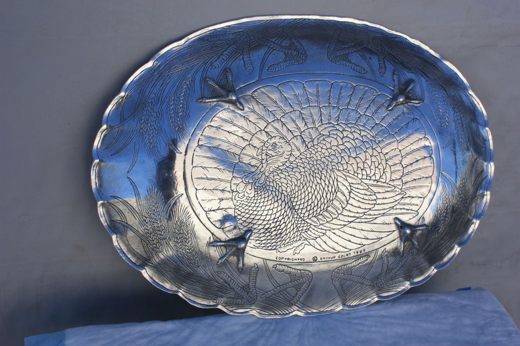 Aluminum Arthur Court Turkey Platter