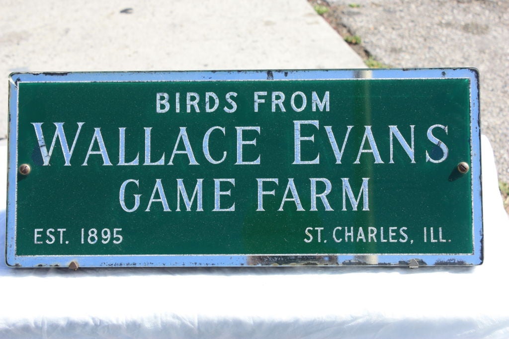 Old Mirrored and Painted Sign