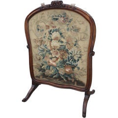 Antique Large French Tapestry Floor Screen