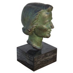 Bronze Woman Bust