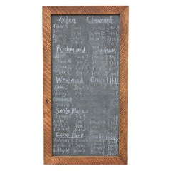 Vintage Old Real Slate Blackboard