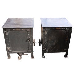Pair of Industrial Side Tables