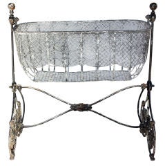 Amazing Victorian Mesh Cradle or Flower Basket