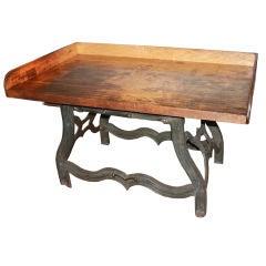 Antique Gorgeous Old Industrial Work Table
