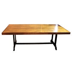 Amazing  Industrial "Bowling" Dining  Table