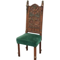 Great Polychrome Gothic Chair