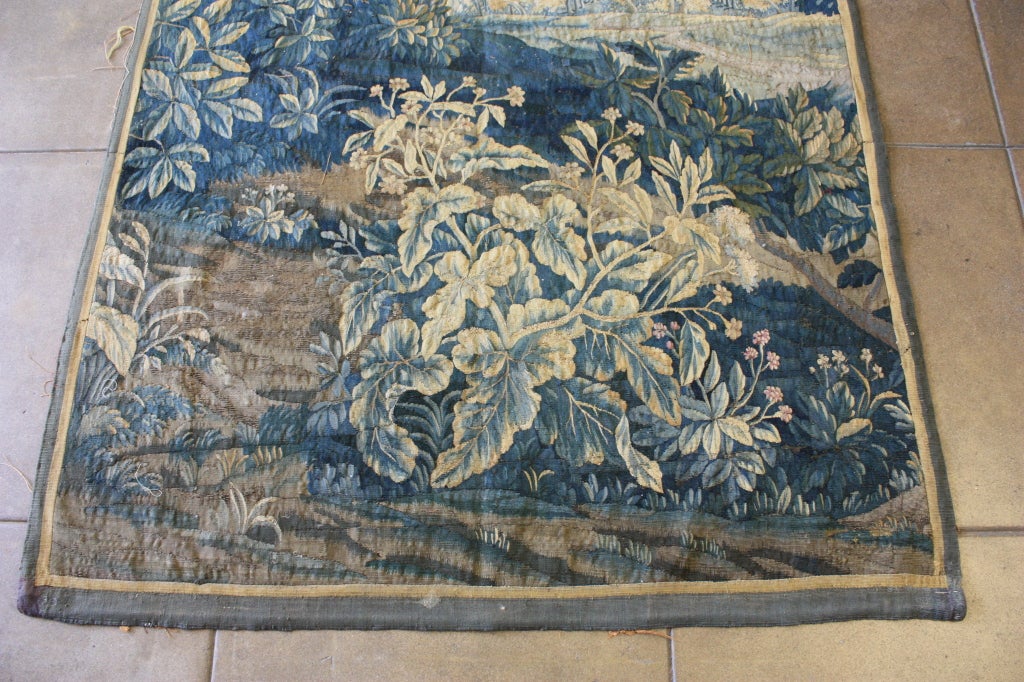 Belgian Early Flemish Verdure Tapestry