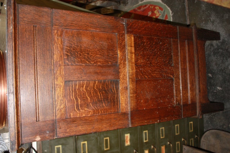 20th Century Old Oak 9 Drawer File Cabinet For Sale