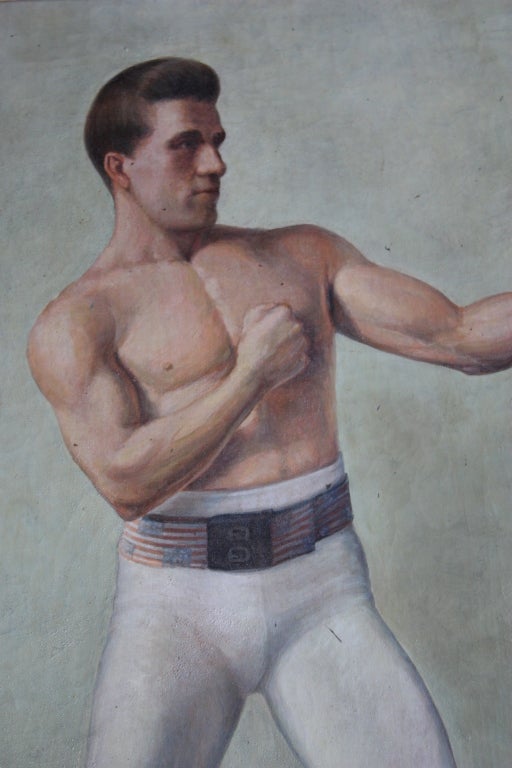 20th Century Great Pair of Impressive Boxer Paintings